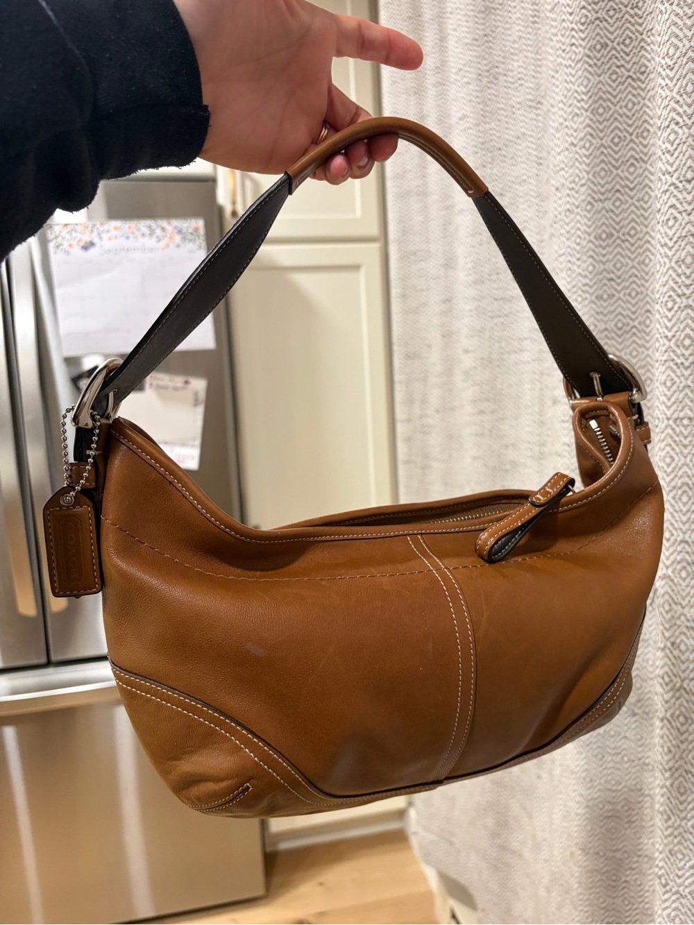 Vintage 2004 Coach Soho 9464 Brown Leather Hobo Shoulder Bag Y2K